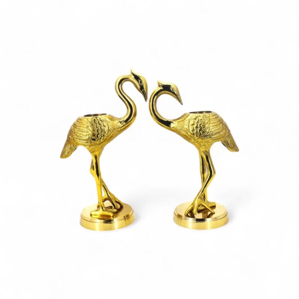 The Golden Flamingo Candle Holder