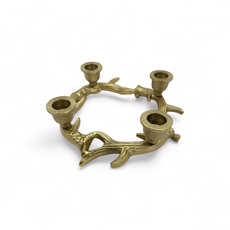 The Rustic Wreath Candelabra