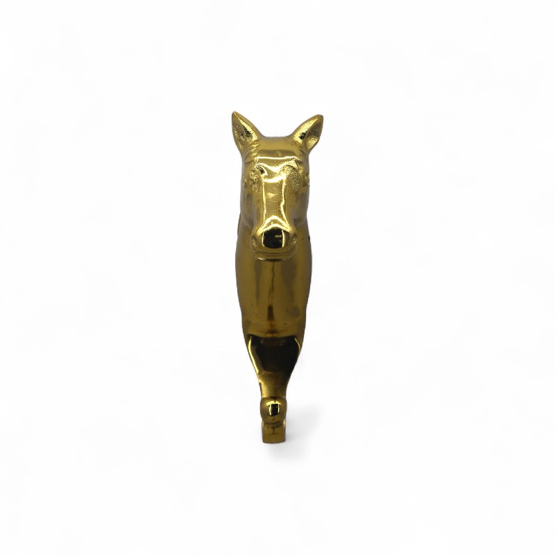 Horse Head Brass Wall Hook.